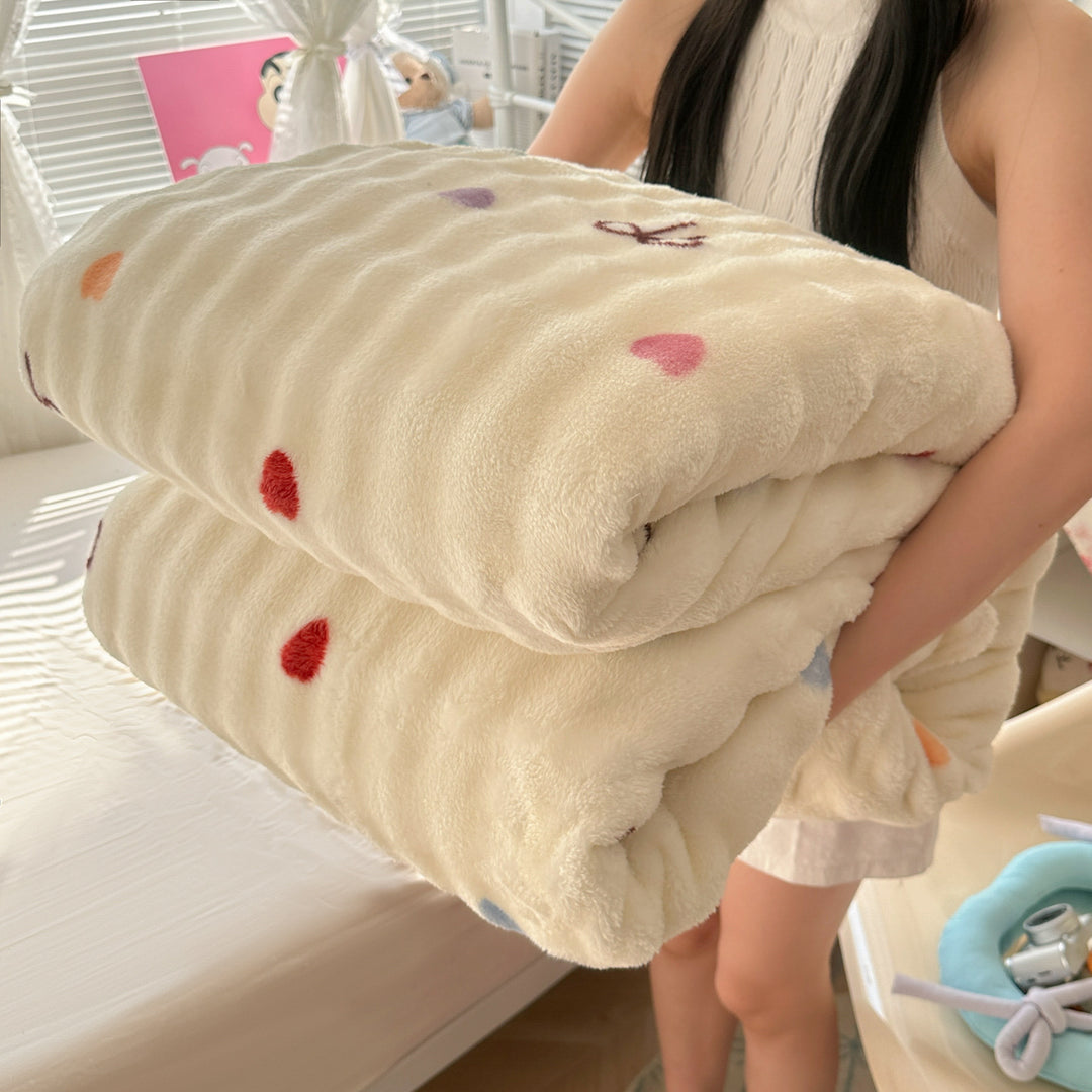 High-quality rabbit fur wool blanket, year-round
