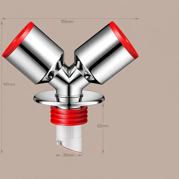 Y-shaped drainage pipe for washing machine and dryer