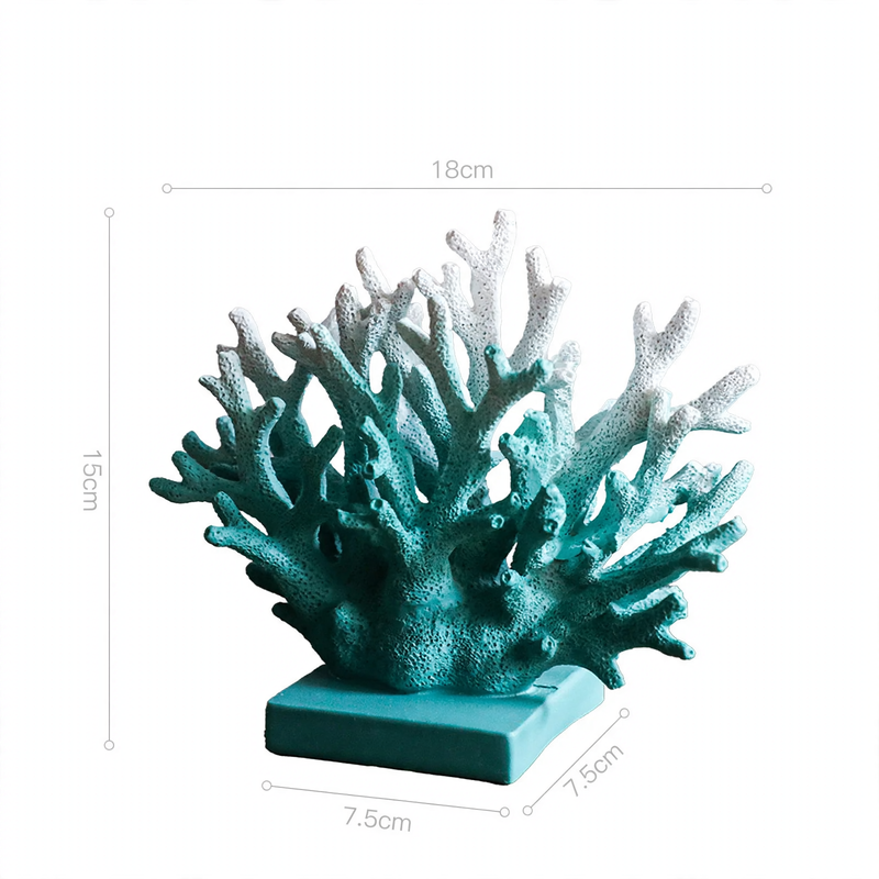 Resin coral figure, European style
