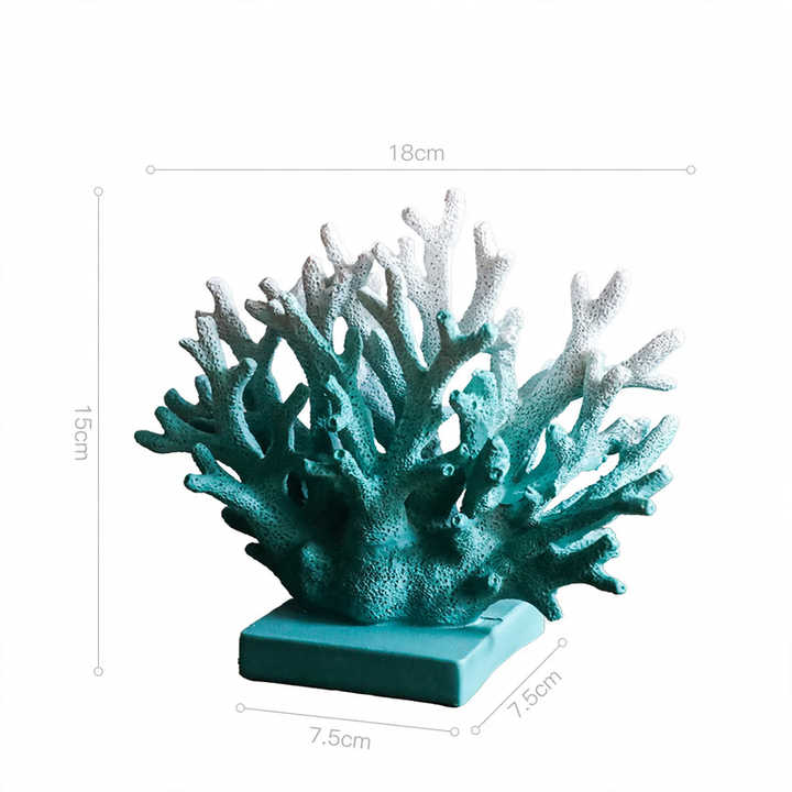 Resin coral figure, European style