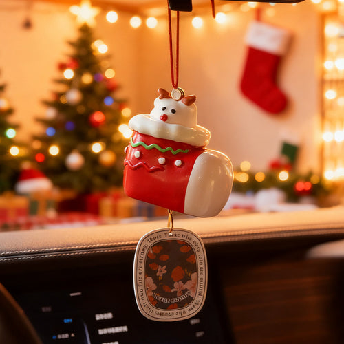 Christmas socks-car fragrance-hanger with disc