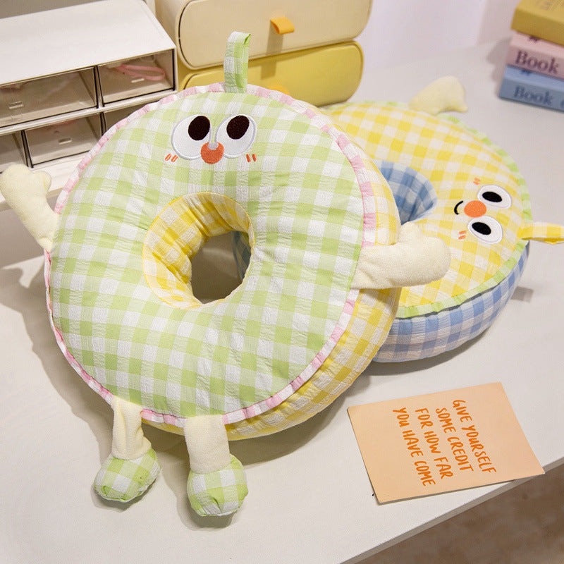 Round midday nap cushion, breathable