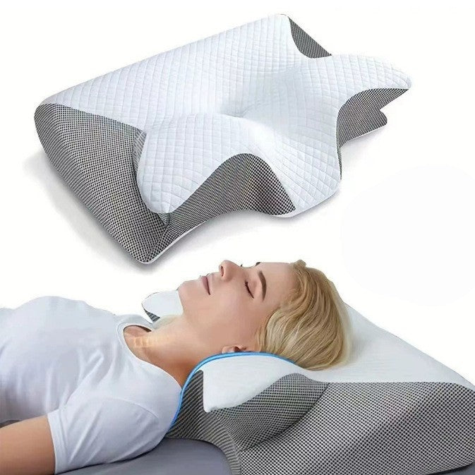 Memory foam neck support pillow