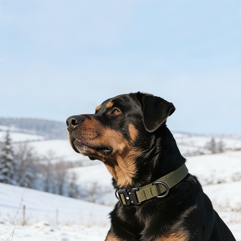 Tactical dog collar with handle