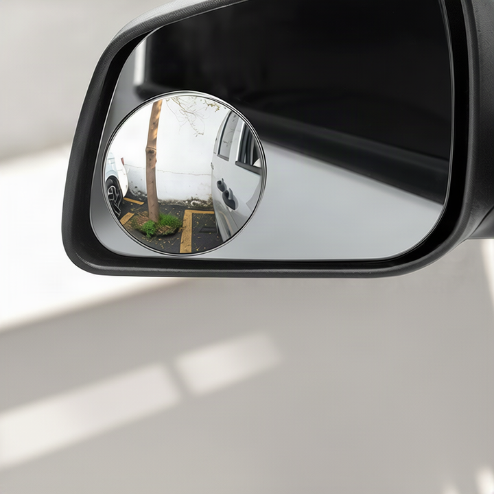 Vehicle blind mirror for gluing or suction
