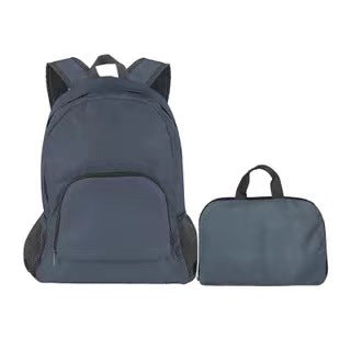 Foldable travel backpack made of polyester, 20-35 L