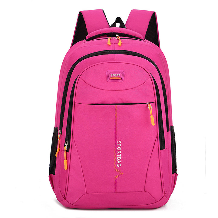 Backpack with letter print, PVC, 20–35 L, waterproof