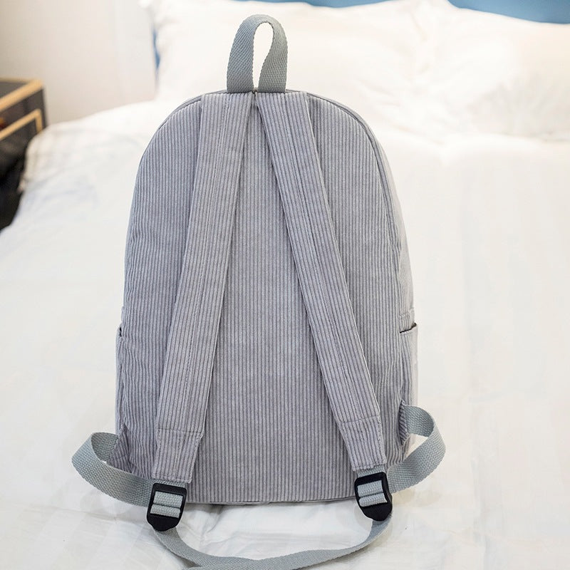 Corduroy backpack, 20–35 L, warming