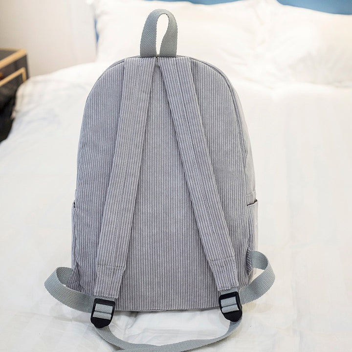 Corduroy backpack, 20–35 L, warming