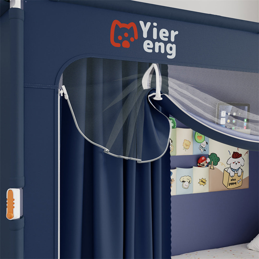 Mosquito net with quick-setup frame, blackout