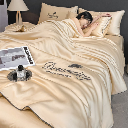 Summer blanket made of ice fiber, 150–200 cm, washable