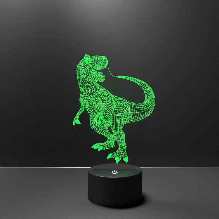 3D night light made of acrylic with 7 colors, USB operation