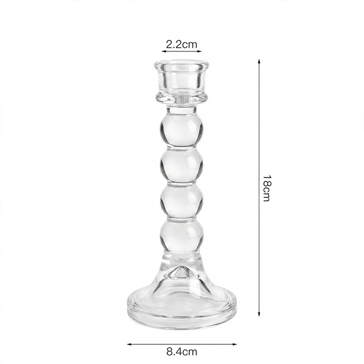 Glass candle holders, modern design