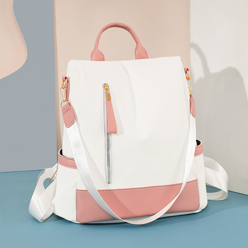 Women's backpack, PU leather, water-repellent, 35×32×15 cm