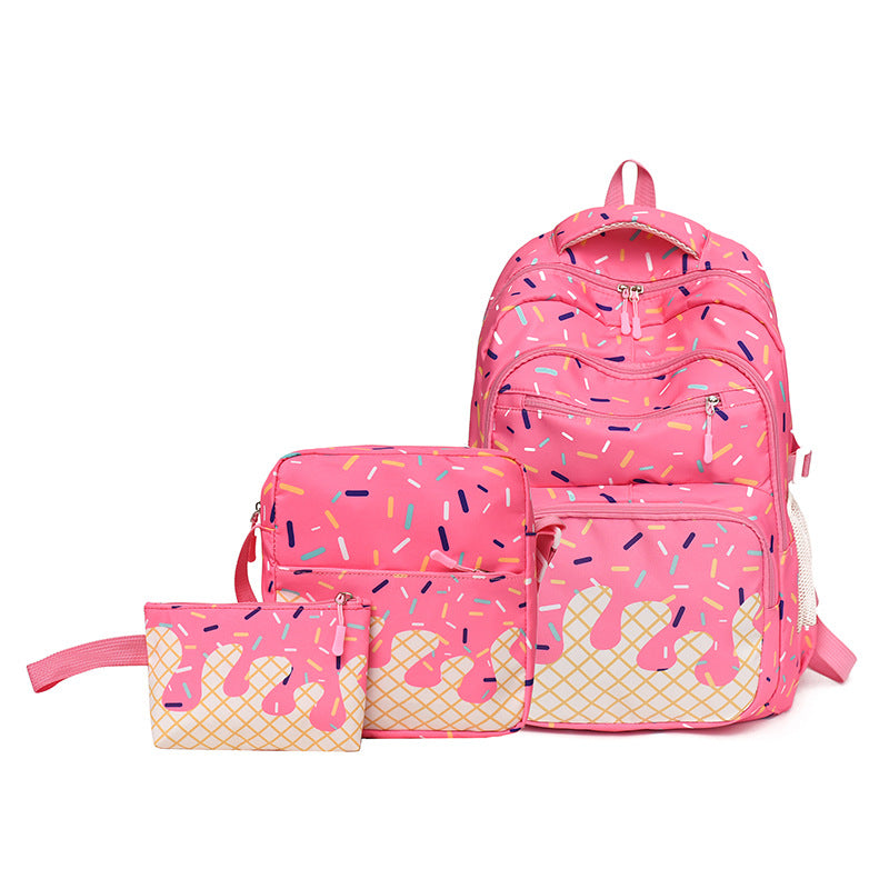 Backpack with print pattern, waterproof, 56–75 L