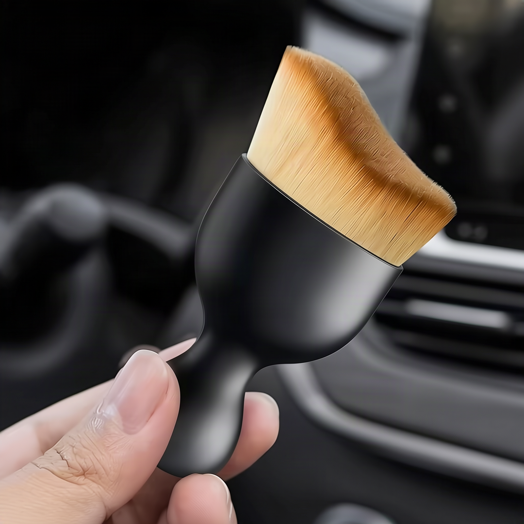 Soft dust brush for car interior
