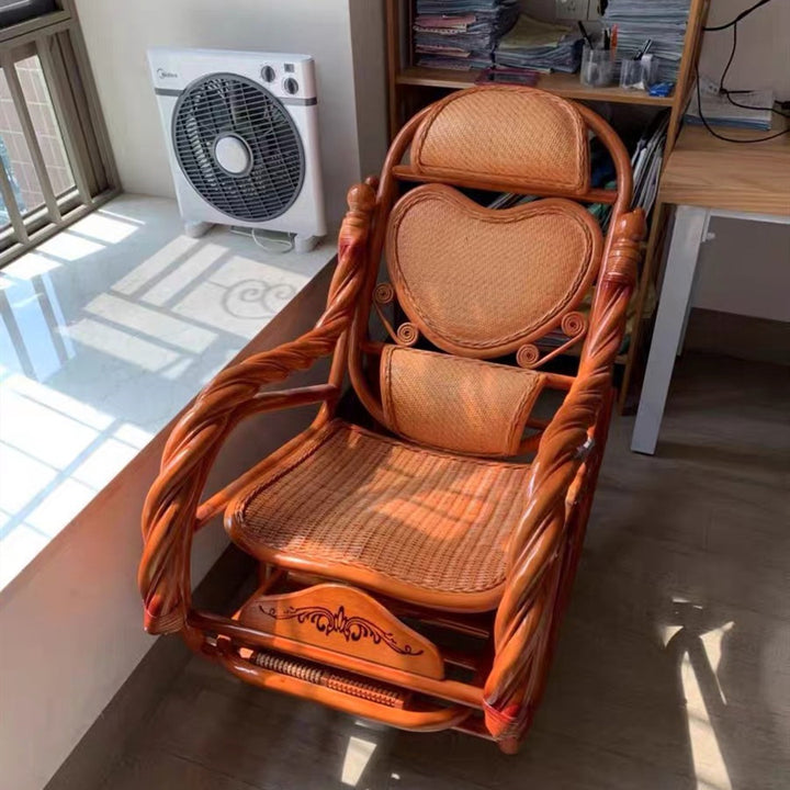 Rattan rocking chair, country style