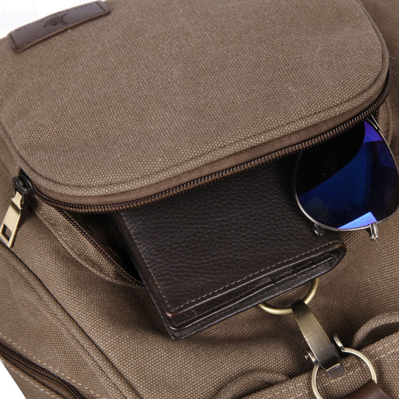 Canvas backpack, breathable and durable, under 20 L