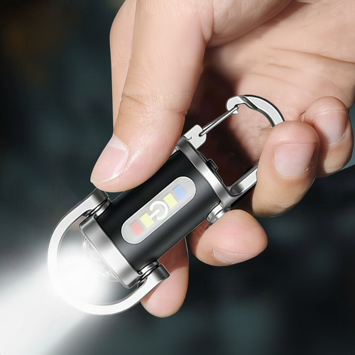 Mini flashlight with keychain, LED
