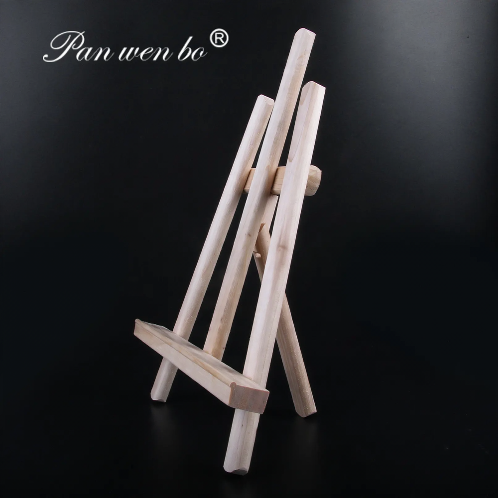 Small wooden easel made of pine