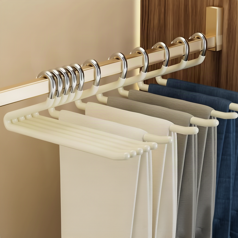 Stainless steel pant hangers, non-slip