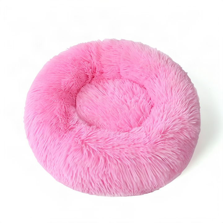 Fluffy cat bed, round, warming