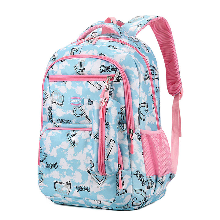 Backpack, 36–55 L, striped pattern, up to 16 inches