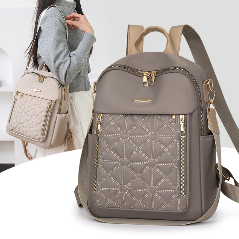 Waterproof women's backpack made of Oxford fabric