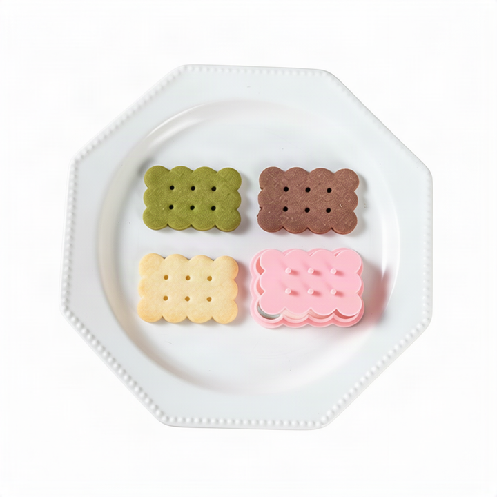 Plastic cookie cutters, various shapes