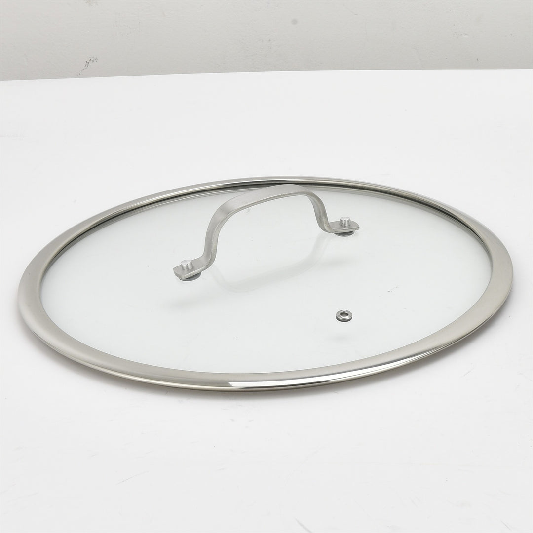 Sauté pan, 304 stainless steel, 3-ply
