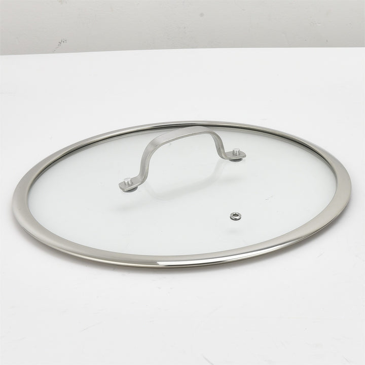 Sauté pan, 304 stainless steel, 3-ply