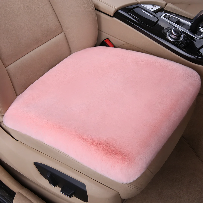 Plush car seat cushion, winter version