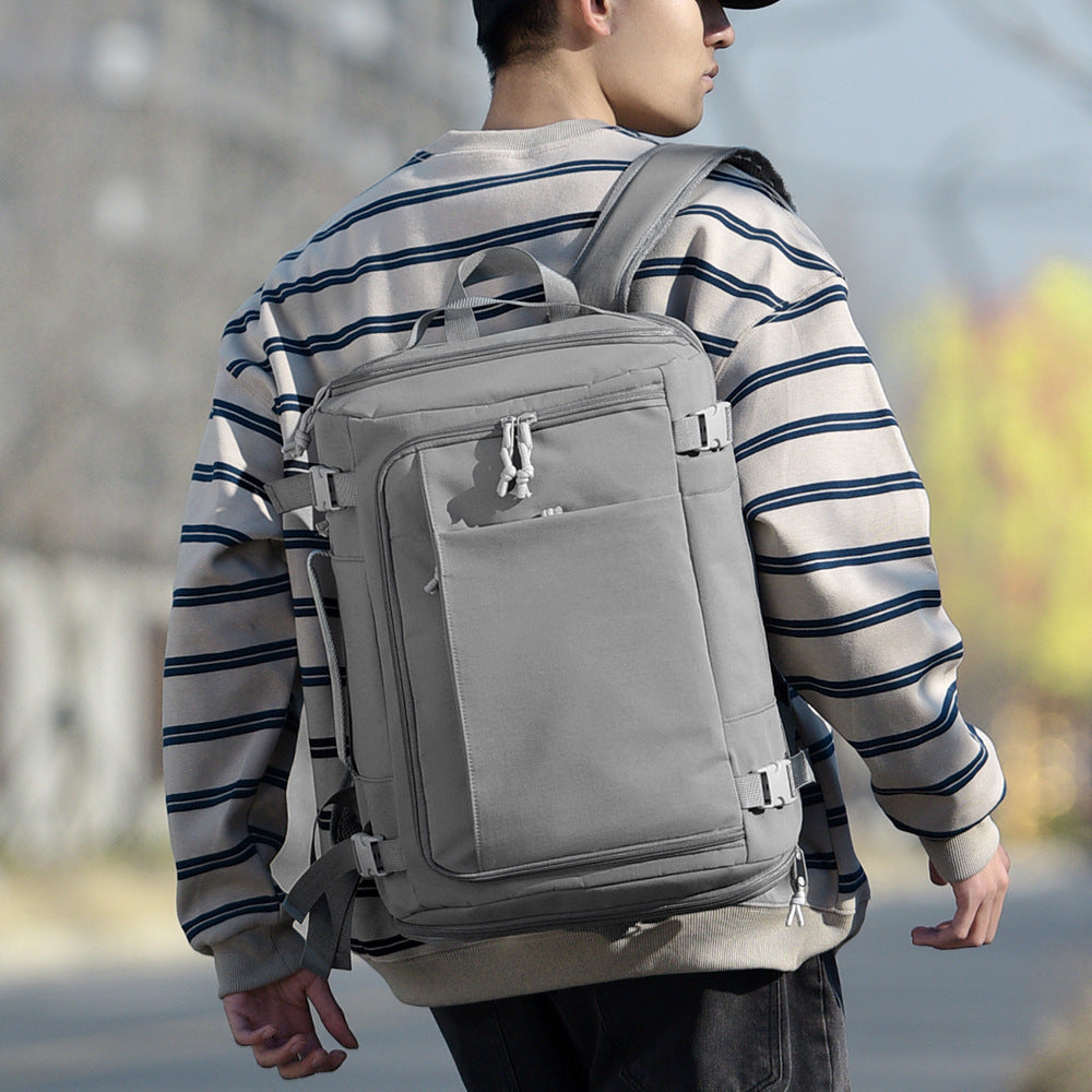 Nylon Backpack, 20–35 L, with shoe compartment and extension
