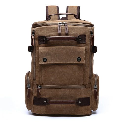 Canvas backpack, 20–35 L, for laptops up to 15 inches
