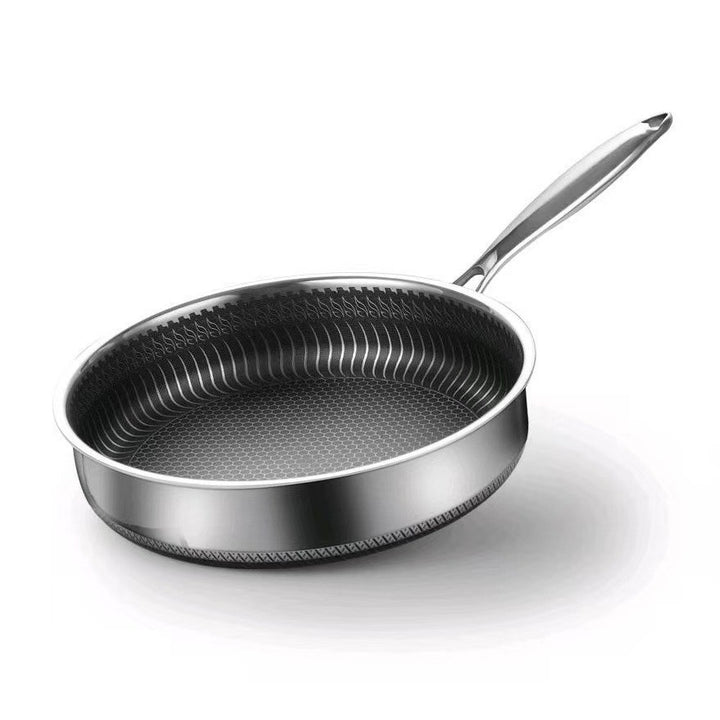 Stainless Steel Frying Pan with Glass Lid