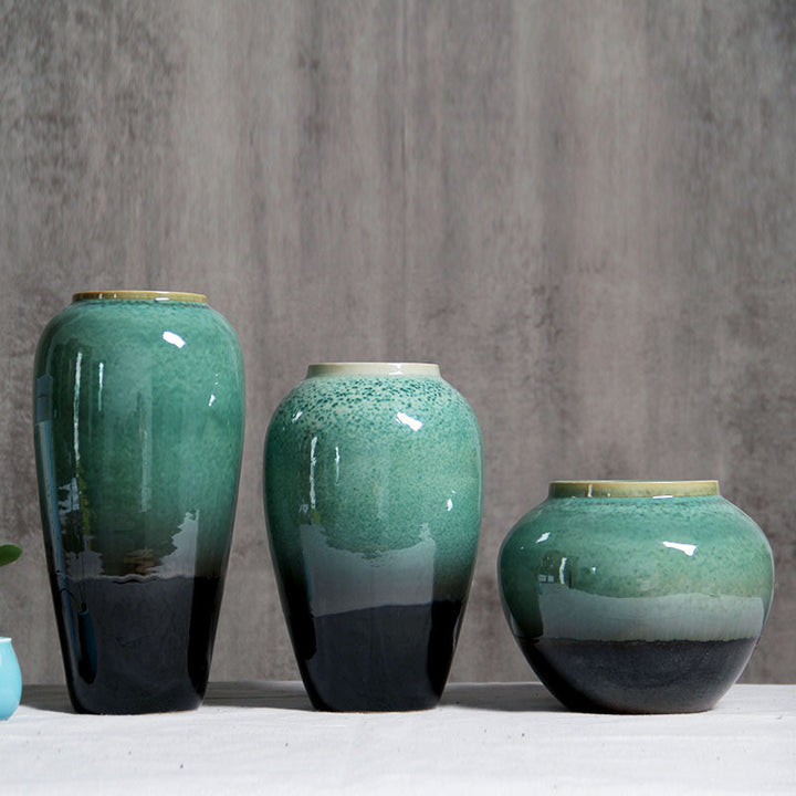 Ceramic flower vase, modern, handcrafted