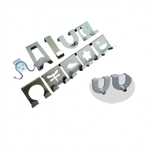 Stainless steel wall hook, over the door hanging, no drilling required