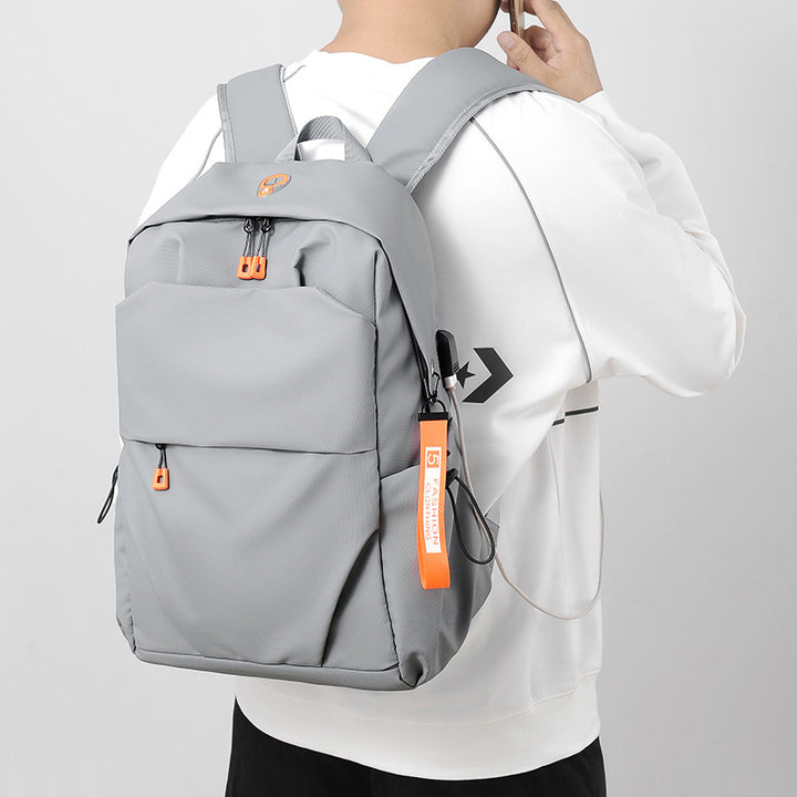 Breathable men's backpack with USB, 20-35 L, 15 inch