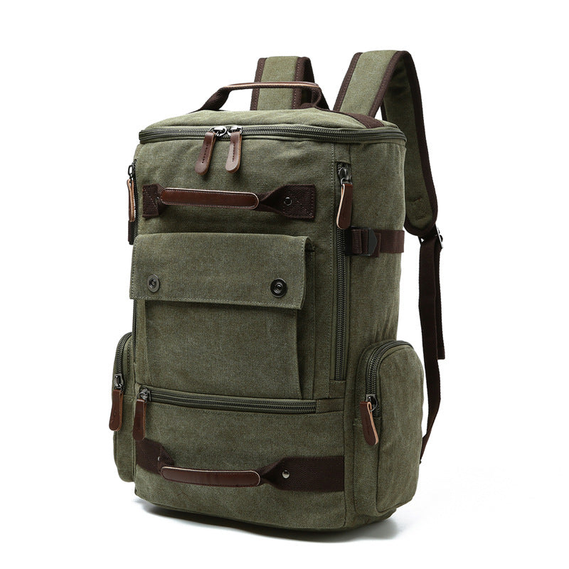 Canvas backpack, 20–35 L, for laptops up to 15 inches