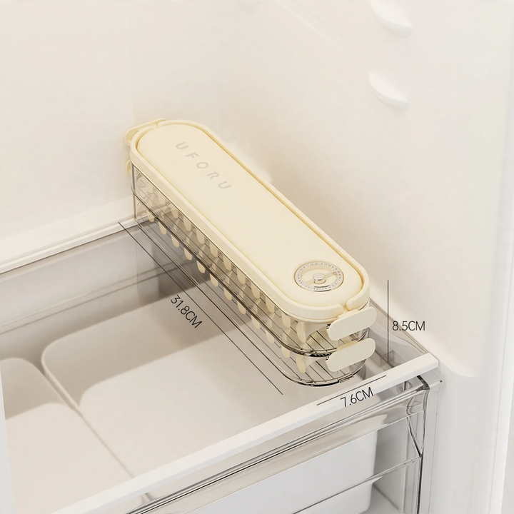 Multi-layer plastic storage box for frozen food