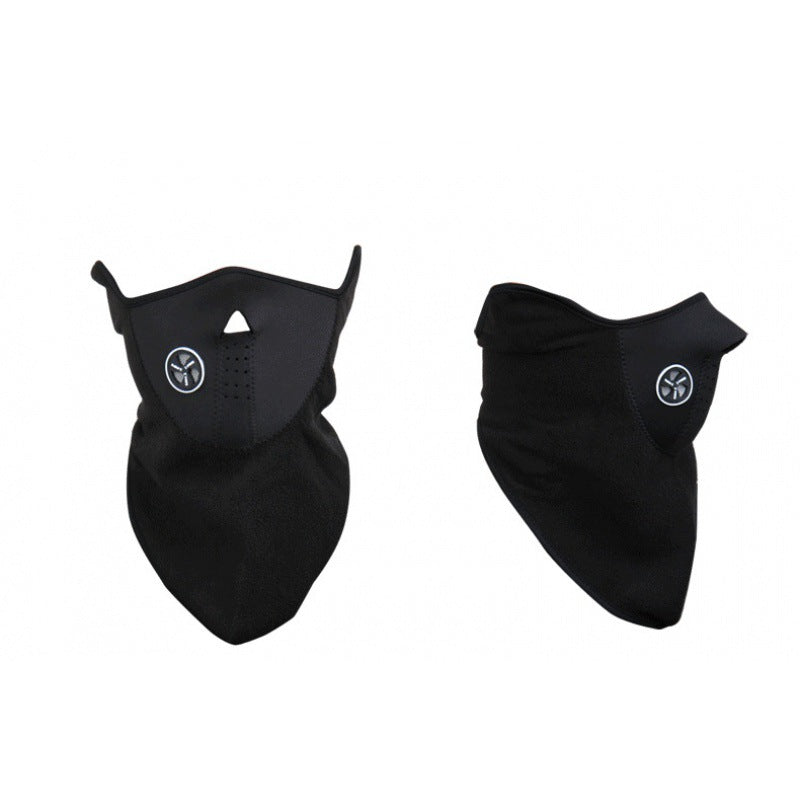 Face mask for cycling, warming, with fleece