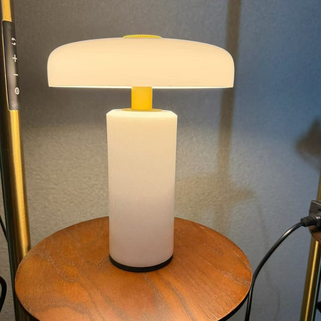 Marble table lamp model 5809, rechargeable, 3-level dimmable