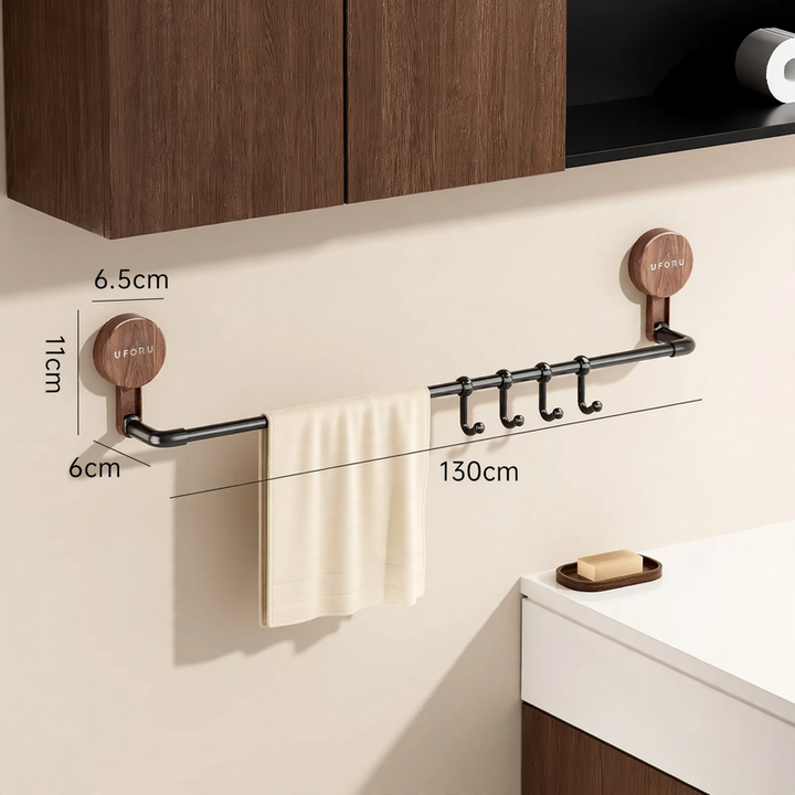 Suction Cup Towel Holder, Double Layer, No Drilling