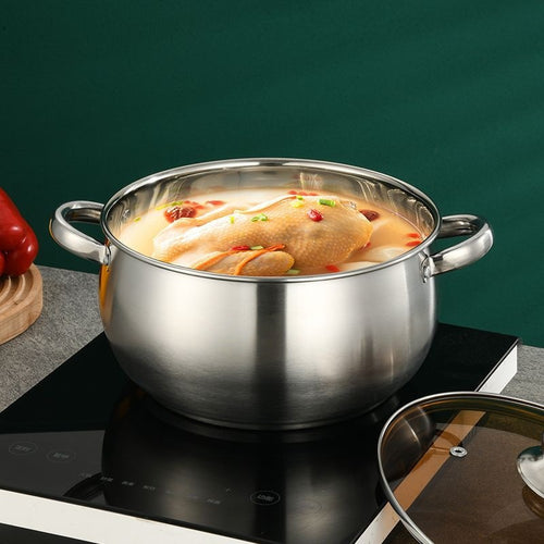 Stainless Steel Cooking Pot 20 cm, 1.1–2 L, Model HD190912
