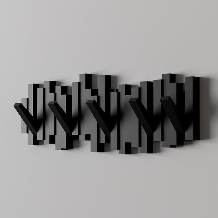 Wall wardrobe with piano keys design, foldable