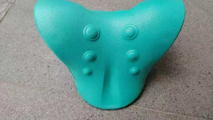Neck massage pillow with mechanical pressure point massage