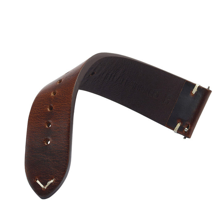 Vintage leather watch strap made of cowhide