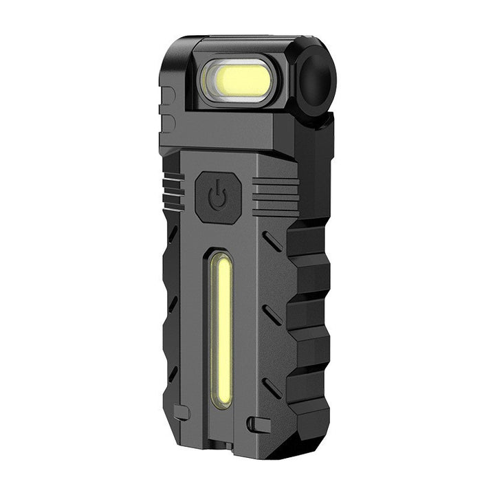 Portable USB flashlight with magnetic holder