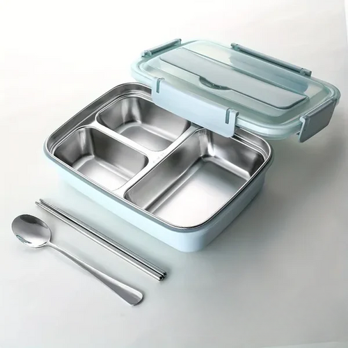 Leak-proof lunch box made of stainless steel with 3/4 compartments Bowlift