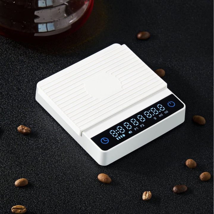 Electronic espresso scale with timer